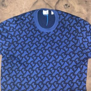 Burberry tb monogram mens XXL sweater
